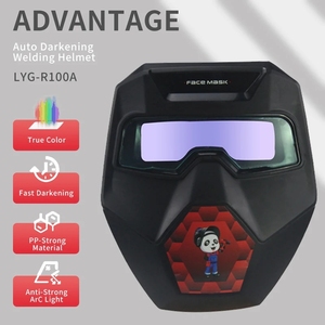 Gafas de Soldadura con Oscurecimiento Automático Solar, Casco de Soldadura con Protección Facial DIN9-DIN13 - Product Image 2