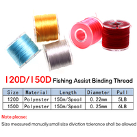 120D 150D Salzwasser fischen Slowing Assist Jigging Hooks Binde faden Hand gestrickter Faden Fliegen binde materialien 150 Meter
