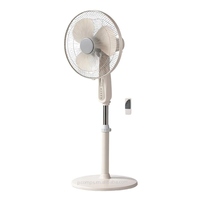 Ventilateur sur pied silencieux de 16 pouces avec minuterie, inclinaison réglable et oscillation verticale pour chambre et appartement, idéal pour la circulation de l'air