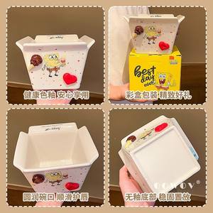 Bol en céramique Bob l'éponge et Patrick 5080, design cartoon pour enfants, pour le stockage des aliments, cadeau - Product Image 3