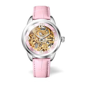 นาฬิกาข้อมือผู้หญิงแบรนด์แท้ หนังแท้สีขาว หรูหรา สายสแตนเลส สตีล ระบบออโตเมติก เครื่องจักรกล - Product Image 6