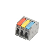 Connecteur rapide à 3 broches DF-2604-1X3-3, connecteur de câble électrique sans vis de type levier à code couleur