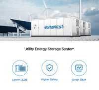 VoltaNest Rakitan Rak LiFePO4 563.2V hingga 768V 176-241kWh 100-200kwh Baterai Lithium Penyimpanan Energi Plug-and-Play