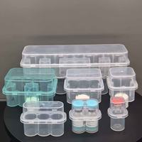 Kotak Penyimpanan Vaksin Kecil Persegi Panjang Bermerek JIA HUA, 3ml, 1 Buah, Steril, Plastik PET Daur Ulang, Cetak 3D, Grosir Kustom