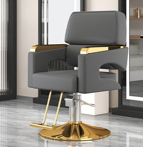 Sillón de Barbería Vintage Reclinable, Resistente, Portátil, para Uso Hospitalario, Bomba Hidráulica de Alta Resistencia, Altura Ajustable, Mueble de Salón de Lujo - Product Image 3