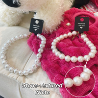 Collier élégant classique en perles pour chien, bijoux de luxe pour animaux de compagnie, collier à perles pour chiens de petite, moyenne et grande taille