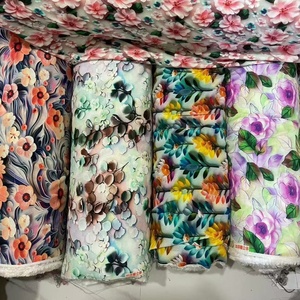 3D in kỹ thuật số Rayon Viscose satin 100Viscose vải nặng trọng lượng Viscose vải - Product Image 5