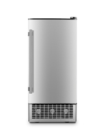 Machine à glaçons intégrée sous le comptoir, 100 lb/jour, porte réversible, usage commercial, entrée d'eau du robinet, machine à glaçons, stockage de 10 kg