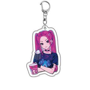Gantungan kunci akrilik KPop, gantungan kunci dekorasi Anime, liontin kartun grup gadis Korea, gantungan kunci akrilik, modis, keren - Product Image 2