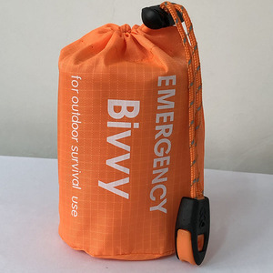 Sac de couchage d'urgence de type enveloppe, 0,2 kg, coupe-vent, couleur orange, pour une utilisation en plein air en cas de survie - Product Image 3