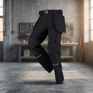 Men's High-End Cordura Pocket <b>Work</b> <b>Pants</b> Cotton/Polyester Heavy Duty <b>Cargo</b> <b>Pant</b> Mid Waist Anti-Static Breathable Rip-Stop Quick - Product Image 2