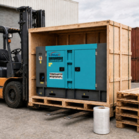 Groupe électrogène diesel de secours pour centre de données 80 kVA triphasé 400 V super silencieux avec commande à distance ATS