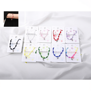 Bracciale in Acciaio Inossidabile a Forma di Serpente con Nodo a Sette Stelle, Braccialetti alla Moda con Cordoncino - Product Image 3