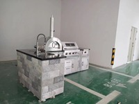 Haute qualité en acier inoxydable 304 cadre cuisine extérieure four à Pizza Style américain barbecue gril hauteur de cuisson réglable grille chromée