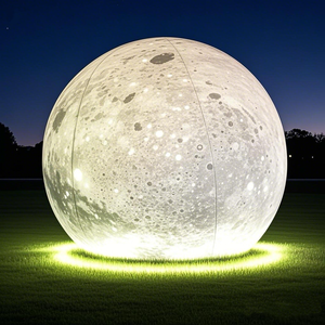 매장 및 파티용 거대 옥외 행사 풍선, 광고용 행성 및 달 모양의 공기주입식 애드벌룬 (송풍기 포함) - Product Image 3