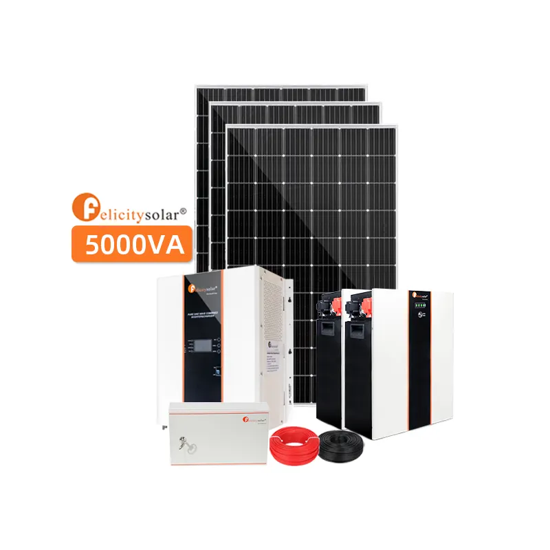 Alimentation solaire 5kva pour la maison, alimentation électrique, courant nominal de gros, chine, prix d'usine