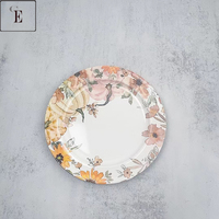 Vaisselle à motifs de logo personnalisé incassable en gros assiettes colorées pour plat de mariage Unique
