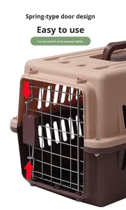 इटा ने पीप पालतू एयरलाइन वाहक फोल्डेबल पोर्टेबल ठोस रंग यात्रा क्रट मध्यम बड़ी बिल्लियों कुत्तों को भारी शुल्क हवादार किया - Product Image 5