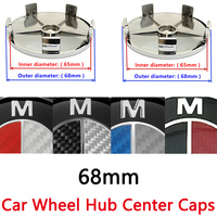 Cache-moyeux de roue de voiture BMW 68 mm en époxy pour E46 E39 E38 E90 E60 X1 X3 X5 X6 M1 M2 M3 M4 M5, avec emblème et accessoires de couverture de jante