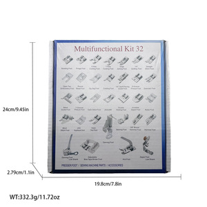 32 Pcs <b>Sewing</b> Machine Presser Foot <b>Set</b> Plastic Durable Garment Processing Equipment Parts - Product Image 2