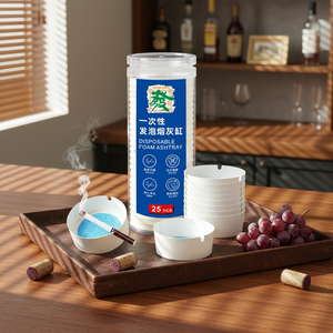 Cenicero Moderno Desechable de Espuma y Gel, Sin Humo, Activado por Agua, a Prueba de Olores, a Prueba de Derrames, Resistente al Fuego, Portátil para el Hogar, el Automóvil y Viajes - Product Image 5