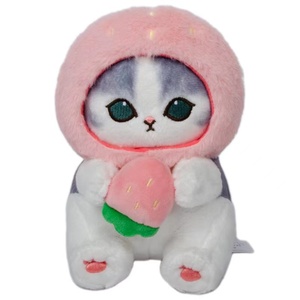 Kawaii tiburón gato peluche juguete colgante bosque japonés dibujos animados gato <span class=keywords><strong>abeja</strong></span> fresa tiburón gato muñeca - Product Image 3