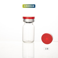 Flacons en verre tubulaire transparent (3ml/5ml/7ml/10ml) pour sous-conditionnement de poudre lyophilisée avec bouchon en caoutchouc pour usage agricole