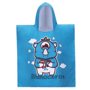 Poncho de toalla con estampado personalizado para niños, toalla sin arena con capucha, Poncho de <span class=keywords><strong>playa</strong></span> de microfibra para Surf - Product Image 2
