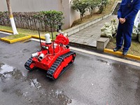 Pemadam api Robot pemadam api RXR-M40D-880T penawaran peralatan pemadam kebakaran RC meriam air