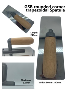 Espátula para Pintar Paredes, Herramientas Manuales para Concreto con Esquinas Redondeadas, Espátula para Masilla, Pintura y Yeso, Espátula <span class=keywords><strong>de</strong></span> Acero Inoxidable - Product Image 2