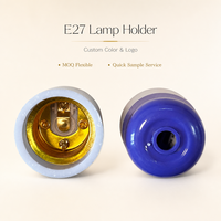 Douille de lampe E27 à fixation rapide avec base en bakélite et couvercle en plastique pour l'éclairage domestique