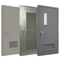 Porte coupe-feu Yonking 1,5 heure, panneau de vision ignifuge, homologuée UL EN CE, 120 minutes, 180 minutes, porte coupe-feu en acier à persiennes