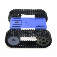 Châssis de char robot télécommandé sans fil DOIT TP101 compatible avec panneau métallique de voiture intelligente 33 moteurs
