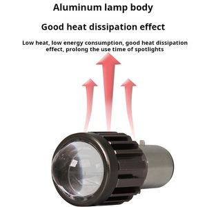 Yosovlamp ไฟหน้า LED รถจักรยานยนต์ดัดแปลง, ความสว่างสูงฟิชอายเลนส์ใหญ่สปอตไลท์สี6500K สำหรับ Accord X5 X6เมือง - Product Image 3