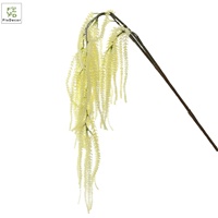 Vente en gros de feuillage artificiel beige amarante de 103 cm en plastique souple pour arrangement floral