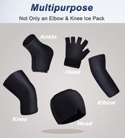 Enveloppe de thérapie par gel souple réutilisable avec logo personnalisé pour le traitement de l'arthrite, des gonflements et des douleurs du pied et du gros orteil.