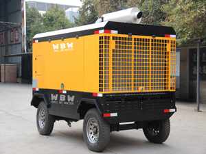 מדחס אוויר בורגי נייד דיזל WBW SDY-28/15 28 מטר/דקה 15 בר, משאבה משומנת, מנוע חוסך אנרגיה ויעילות גבוהה - Product Image 6