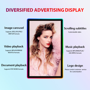 超薄型機器液晶ディスプレイキオスクタッチスクリーンサイネージRGBボーダー32/43インチポータブルモニター広告ポスタースクリーン用 - Product Image 5
