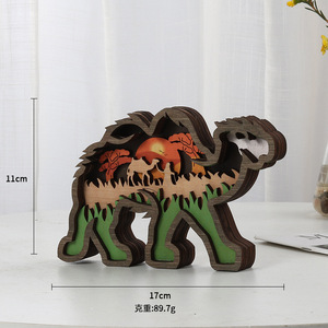 Decoraciones <span class=keywords><strong>de</strong></span> animales tallados en madera artesanías muebles creativos decoración hueca multicapa estatuilla adornos familia <span class=keywords><strong>Cristo</strong></span> - Product Image 3