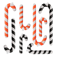 Décoration de Noël en forme de canne, canne en plastique rouge et verte, style classique, plusieurs tailles, pendentif en forme de bâton ou de branche, ensemble de décoration pour la maison