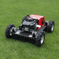 Mesin Pemotong Rumput Robot Berkualitas Tinggi Bersertifikasi CE 9hp Beroda dengan Pemotong Semak Bertenaga Bensin