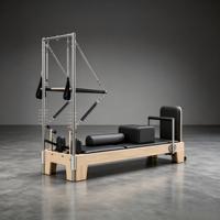 Lit de Pilates Reformer professionnel en bois d'érable, machine de fitness pour l'entraînement du tronc et le remodelage corporel