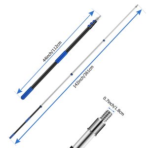 Phổ ren kim loại tip đa mục đích sơn Con lăn mở rộng cực Trọng lượng nhẹ thép mạnh mẽ telescoping cực cho bụi - Product Image 3