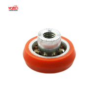 Rueda de Nylon y Aluminio con Rodamientos para Reemplazo, Diámetro 20mm, R-15, R15, Garrucha