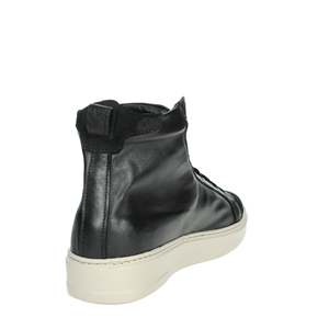 Baskets montantes en cuir Antony Sander NEVADA noires pour homme, taille 45 – Chaussures de mode - Product Image 3
