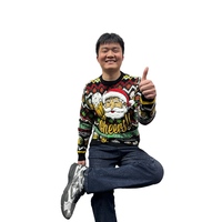 Pull de vacances personnalisé 2025 pull hiver hommes tricoté polyester acrylique moche noël personnalisé adultes pull unisexe