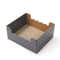 Lit-grattoir pour chat en carton 2 en 1, amovible et modulaire, mobilier de salon pour chats d'intérieur