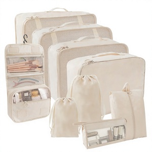 Sac de <span class=keywords><strong>voyage</strong></span> pliable portable, ensemble de sept pièces, grande capacité 20-35L, polyester antimicrobien, séparation sec/humide, unisexe - Product Image 1