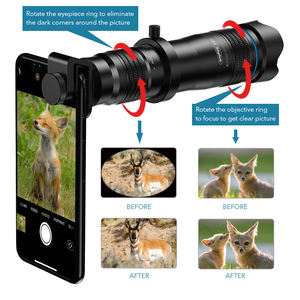 Lente telescópica portátil para celular, lente universal para câmera de celular com zoom de 28x - Product Image 3