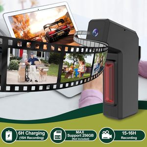 IsekRures HD 1080P กล้องจักรยานกลางแจ้ง, กล้องวิดีโอกีฬาจักรยานแอ็กชัน7X ออปติคอลซูม15ชั่วโมงบันทึกไมโครเอสดี - Product Image 3